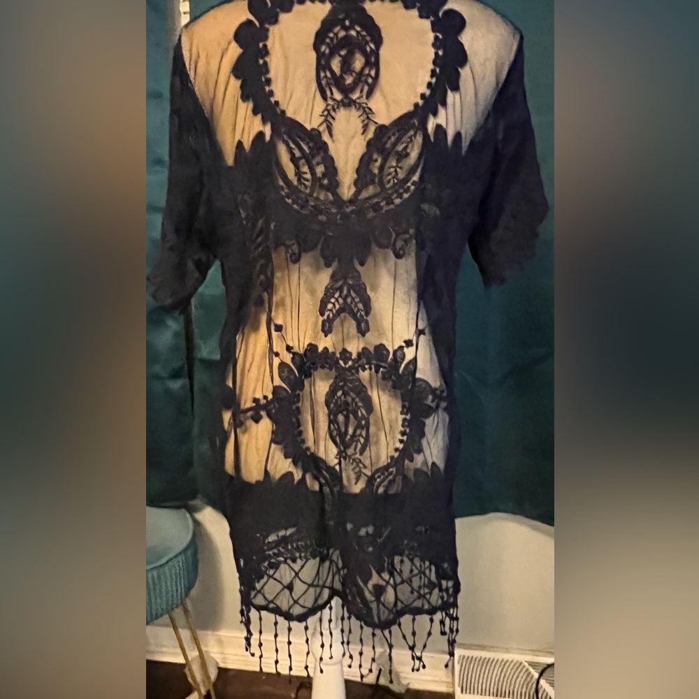 Maurice’s navy blue kimono🪁 - Picture 4 of 7